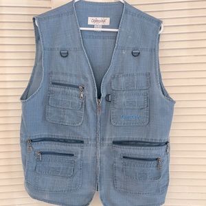 Vintage Denim Fishing Vest
